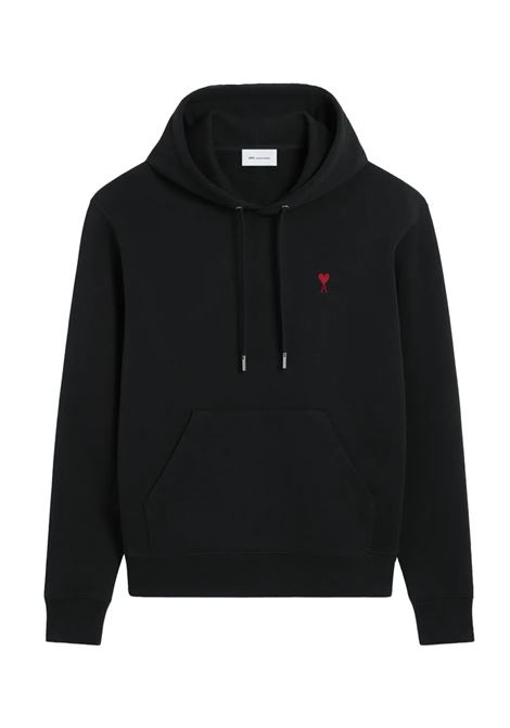 felpa adc uomo nera AMI PARIS | BFUSW235.730001